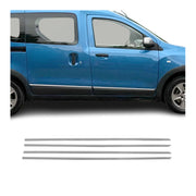 Garniture Baguette de porte latérale pour Dacia Dokker 2012-2021 acier inox 4Pcs