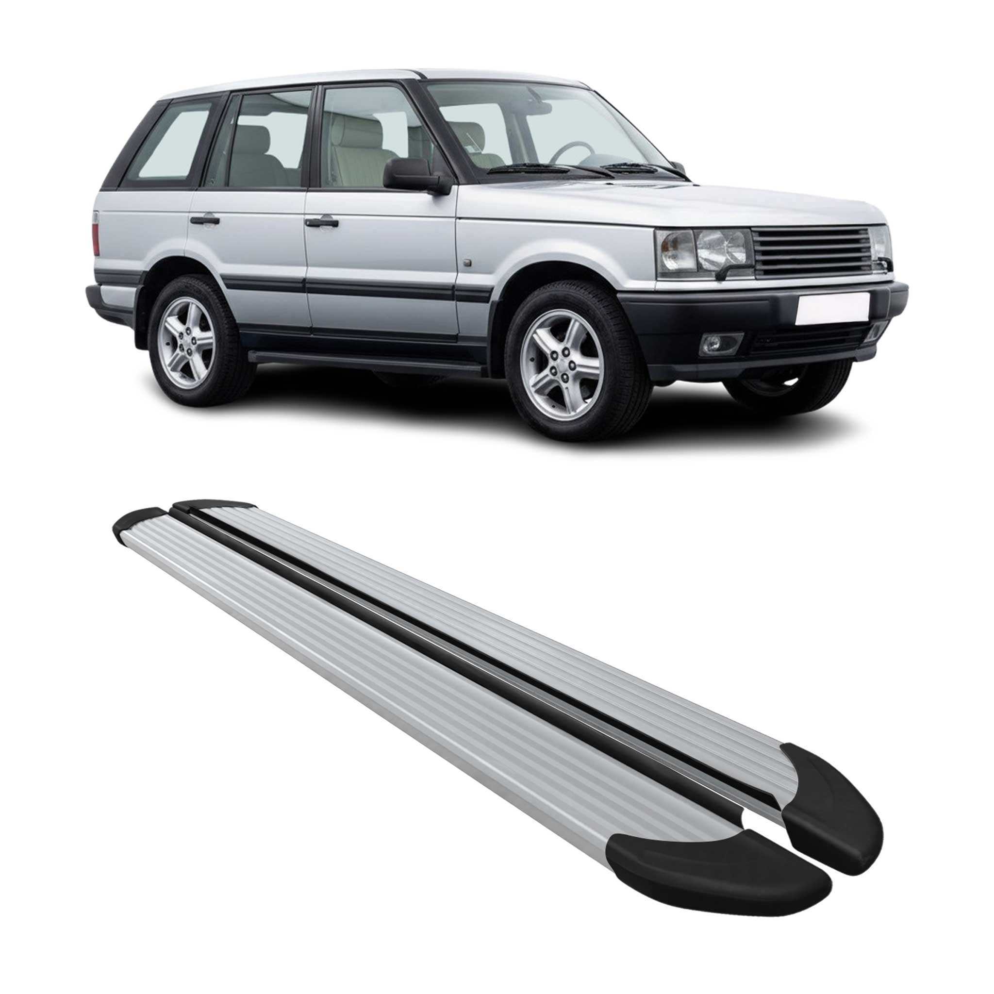Marchepieds Latéraux pour Range Rover Vogue 1994-2001 Aluminium Argent 2Pcs