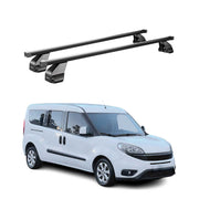 Barres Transversales Menabo pour Fiat Doblo II 2010-2024 Noir