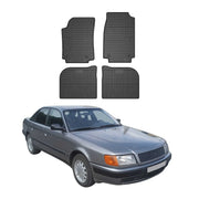 OMAC Tapis de sol pour Audi 100 C3 C4 / A6 C4 1994-1997 Noir caoutchouc