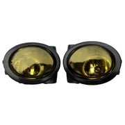Feux anti-brouillard rond entourage lisse jaune pour BMW Series 3 E46/M3/E39/ M5