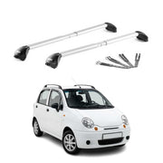 Barres de toit pour Daewoo Matiz 1998-2005 Aluminium Gris Argenté 2 pièces ABE