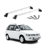 Barres de toit pour Mitsubishi Space Runner 1991-1998 Gris Argenté 2 pièces ABE