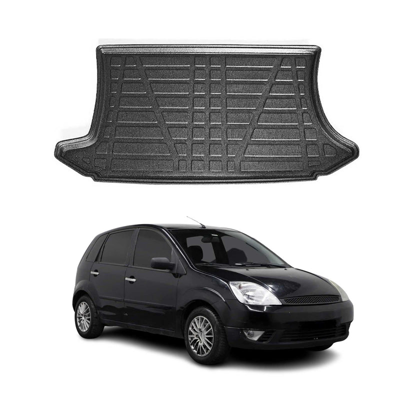 Tapis de Coffre pour Ford Fiesta 2002-2009 HB en TPE Noir