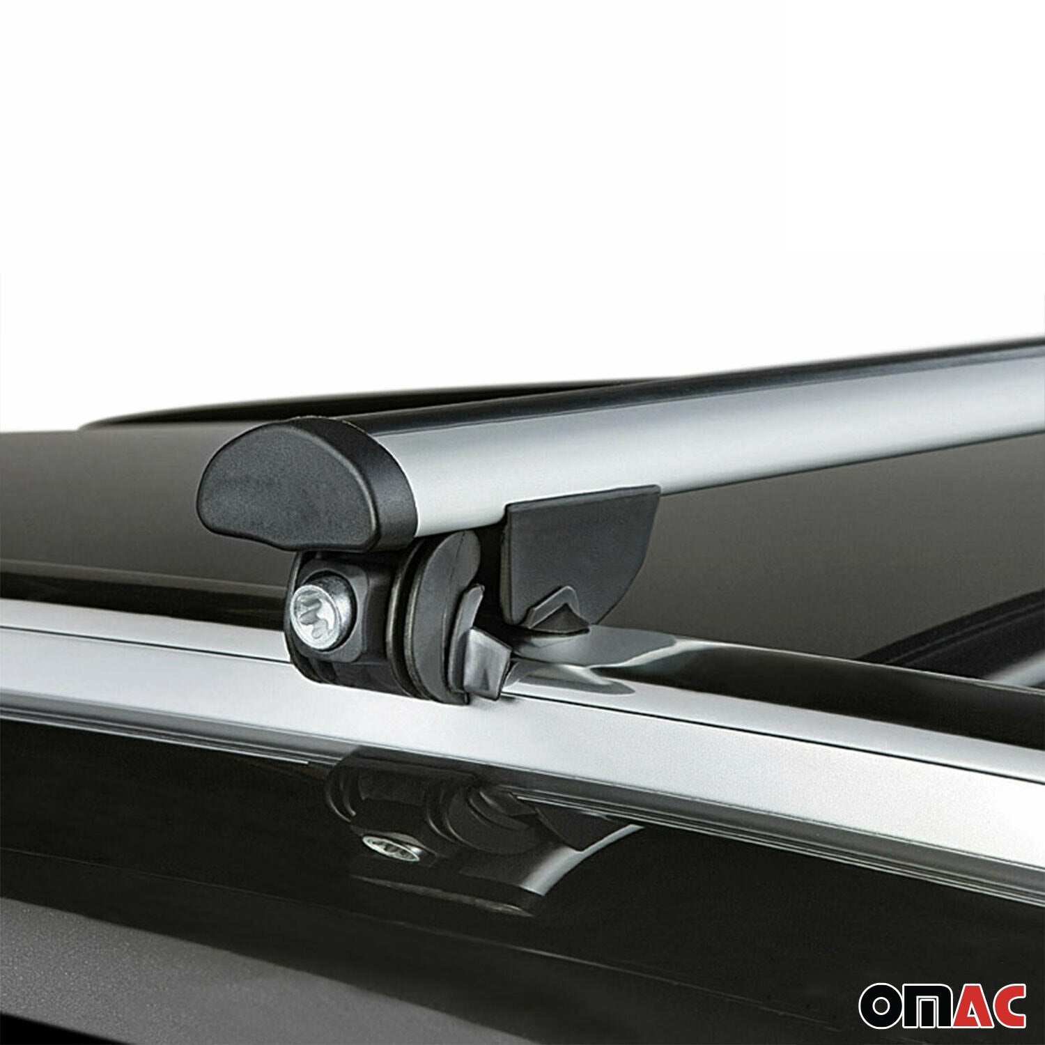 Barres de toit transversales pour Opel Zafira 2005-2009 2 pcs en Alu gris TÜV ABE