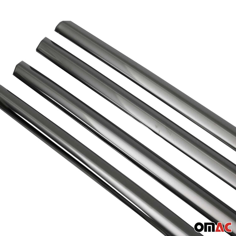 Garniture de Fenêtre pour Opel Astra K Acier Inox Foncé 6Pcs