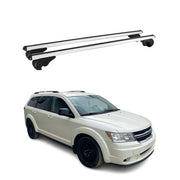 Barres de toit Transversales pour Dodge Journey 2008-2024 Aluminium Argent