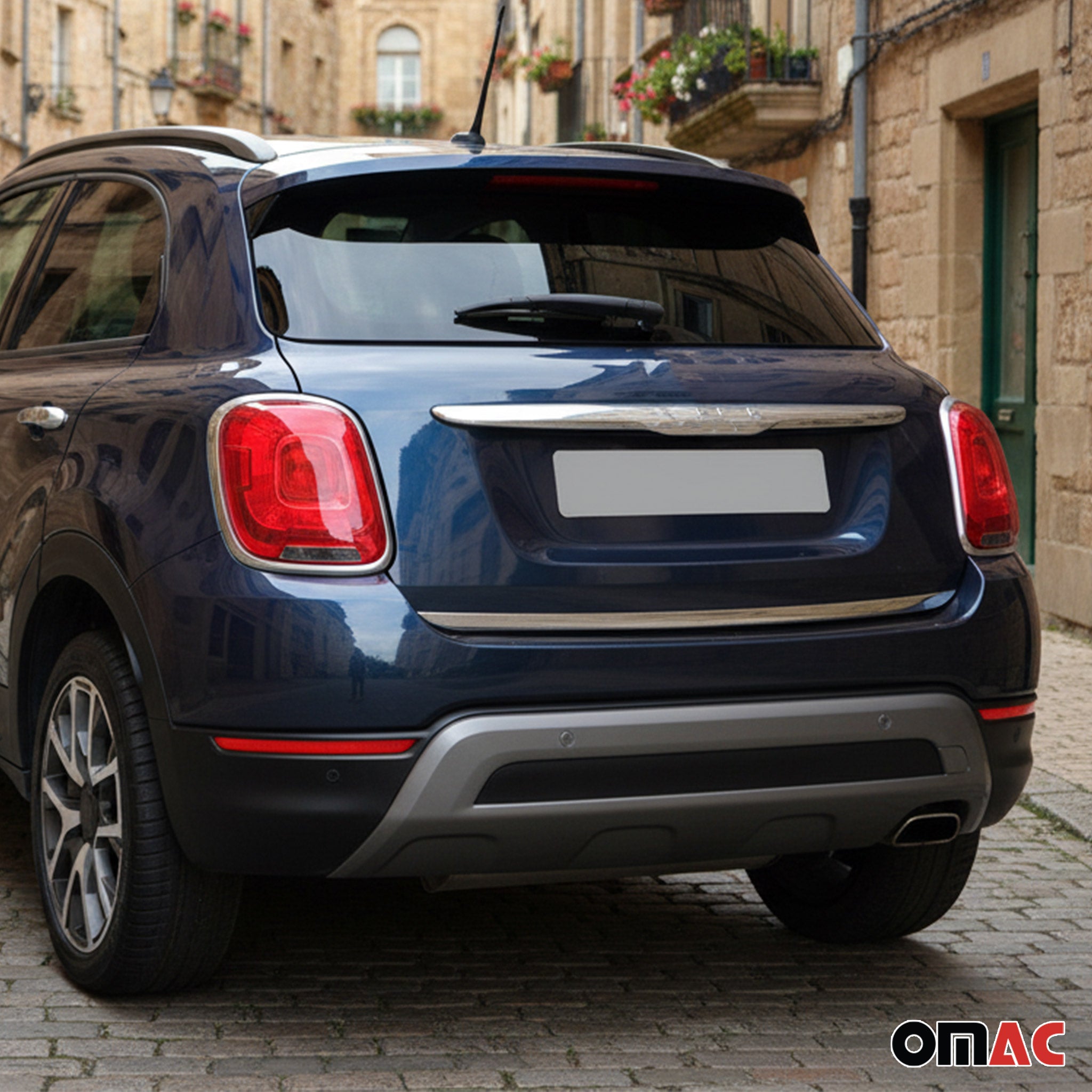 Garniture de Hayon Coffre pour Fiat 500X 2015-2026 acier inox