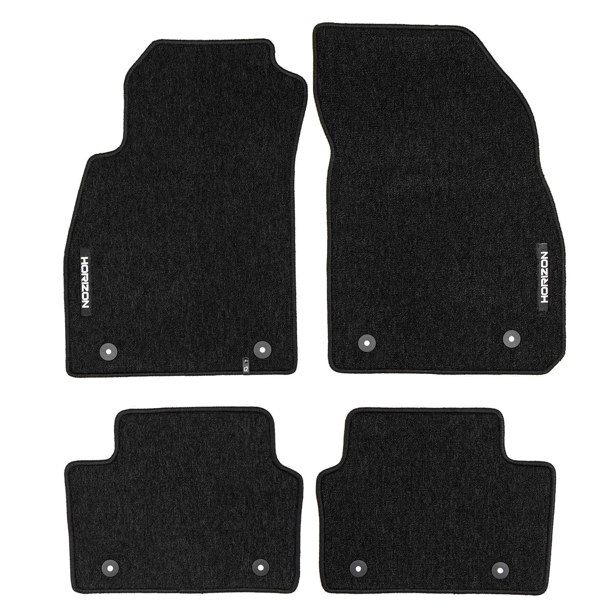 Tapis de Sol de Voiture pour Opel Insignia A 2008-2017 Velours Durable Noir 4Pcs