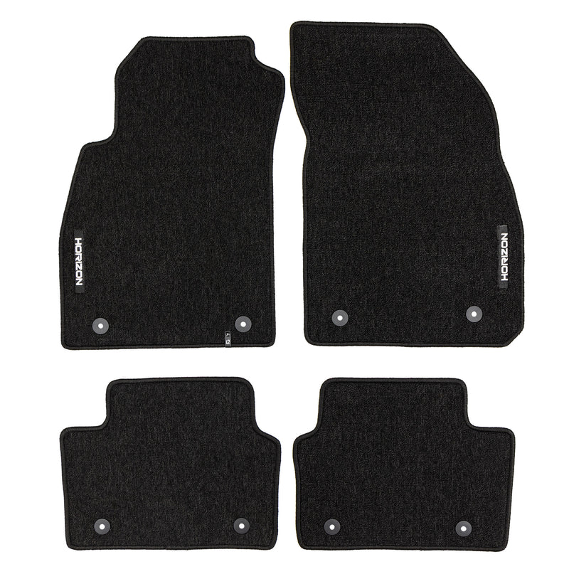 Tapis de Sol de Voiture pour Opel Insignia A 2008-2017 Velours Durable Noir 4Pcs