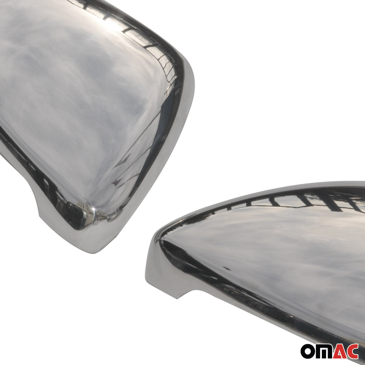 Coques de Rétroviseurs pour VW Touran 5T 2015-2026 en Acier Chromé Argent