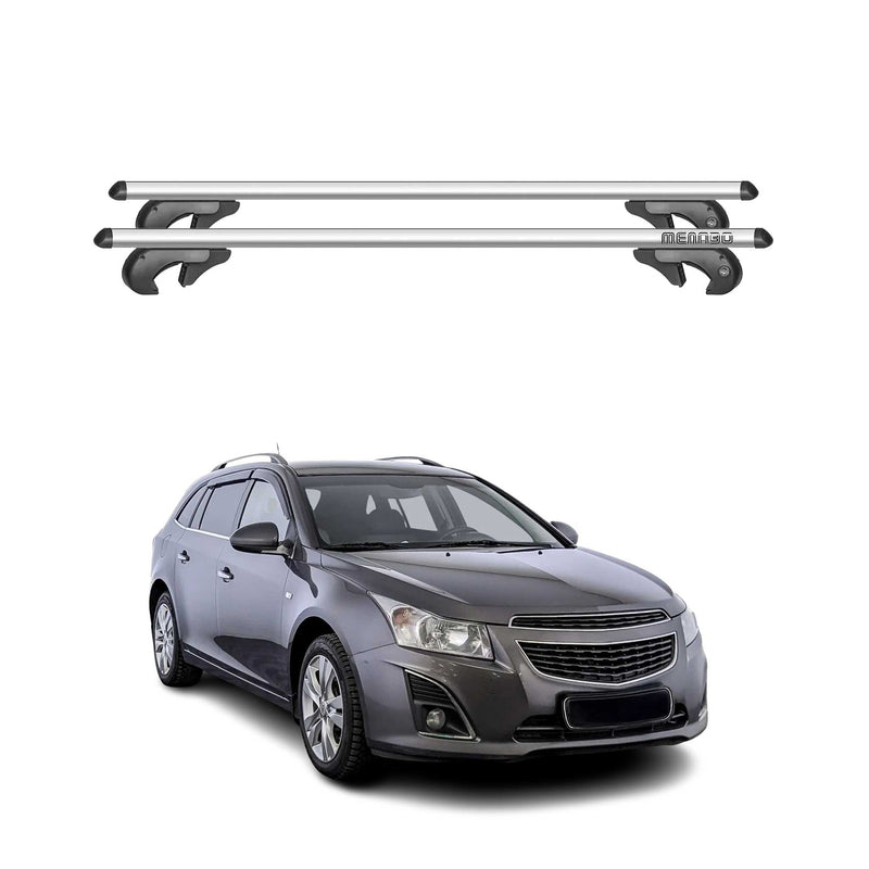 Barres de toit pour Chevrolet Cruze J300 Kombi 2008-2016 90kg Alu Gris