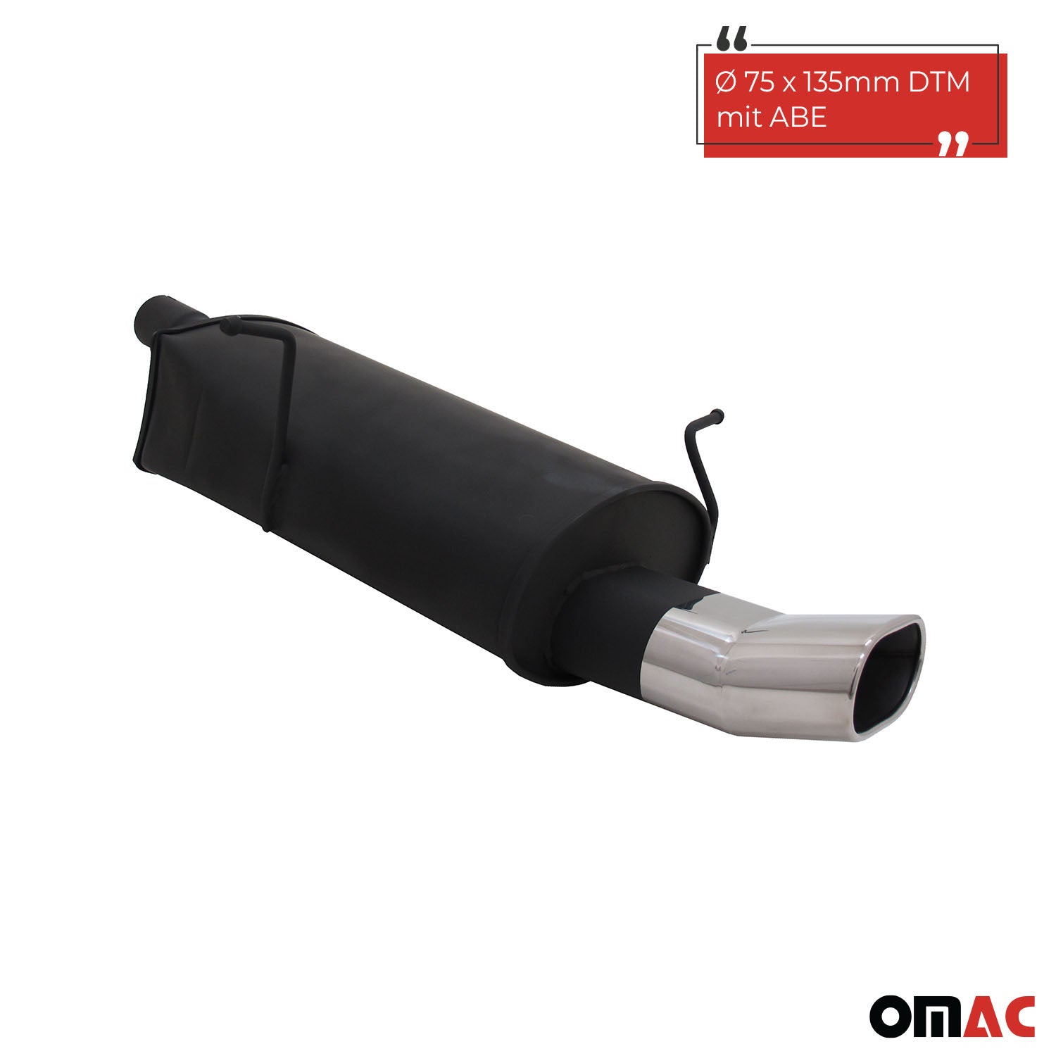 Échappement arrière sport Novus pour BMW E46 135x75mm DTM avec ABE