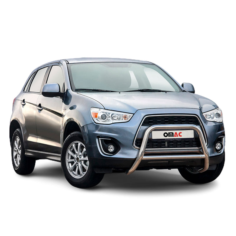 Pare-Buffle Avant Pour Mitsubishi ASX 2012-2017 Acier Inox Argent