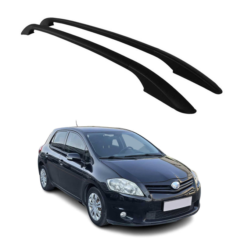 Barres de toit longitudinales pour Toyota Auris 2006-2012 en Alu noir