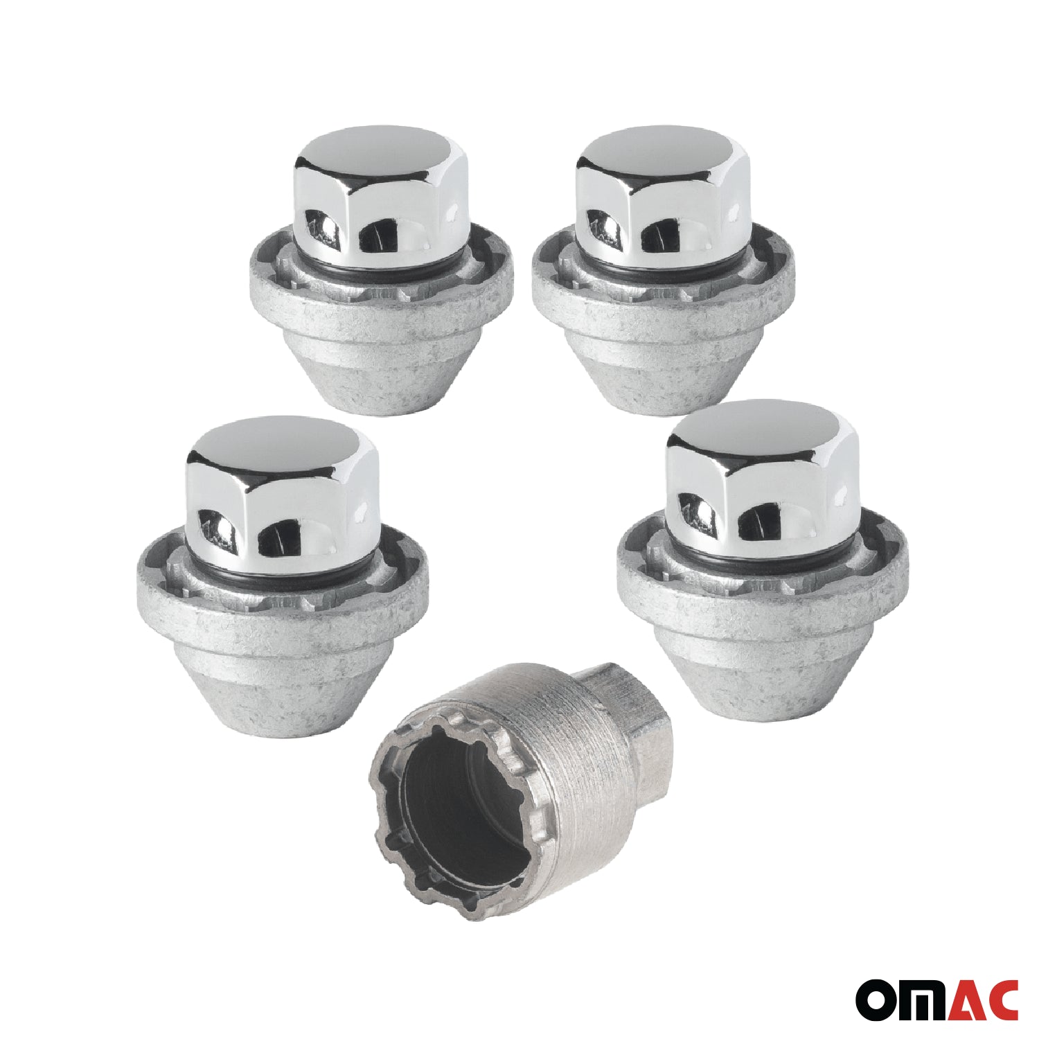 Vis de roue antivol pour Saab 9-5 II 2010-2012 Acier Gris lot de 4 M14X1,5