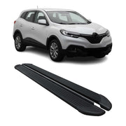 Marchepieds Latéraux pédale pour Renault Kadjar 2015-2022 Noir Aluminium 2Pcs