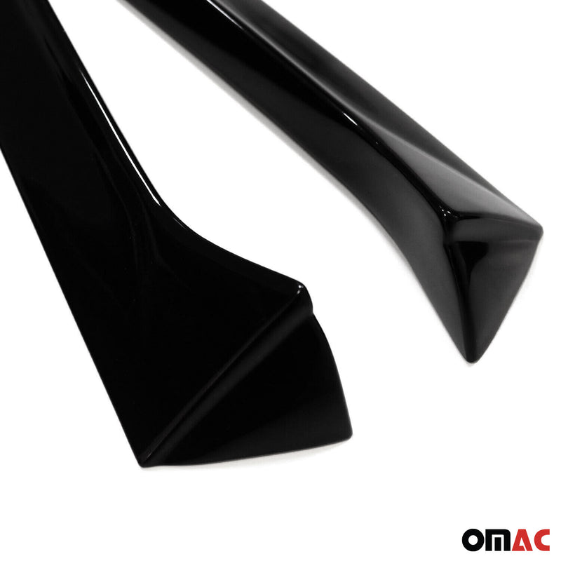 Baguettes pour contour Latérales pour Seat Leon 3 2012-2020 ABS Noir 2x