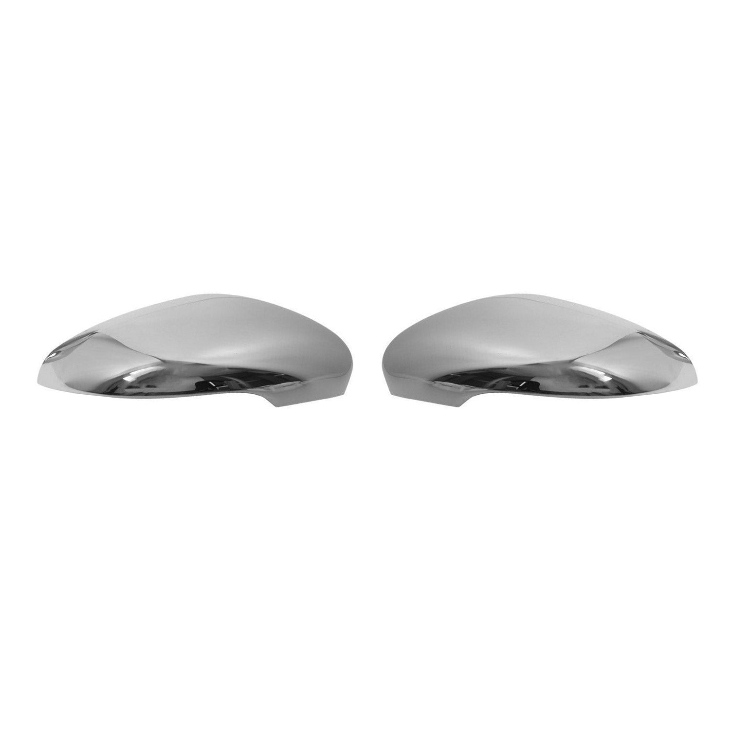 Coques de Rétroviseurs pour VW Touran 1 T3 2010-2015 en Acier Chromé Argent