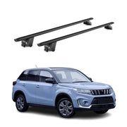 Barres de toit transversales pour Suzuki Vitara LY 2015-2026 Alu Noir ABE