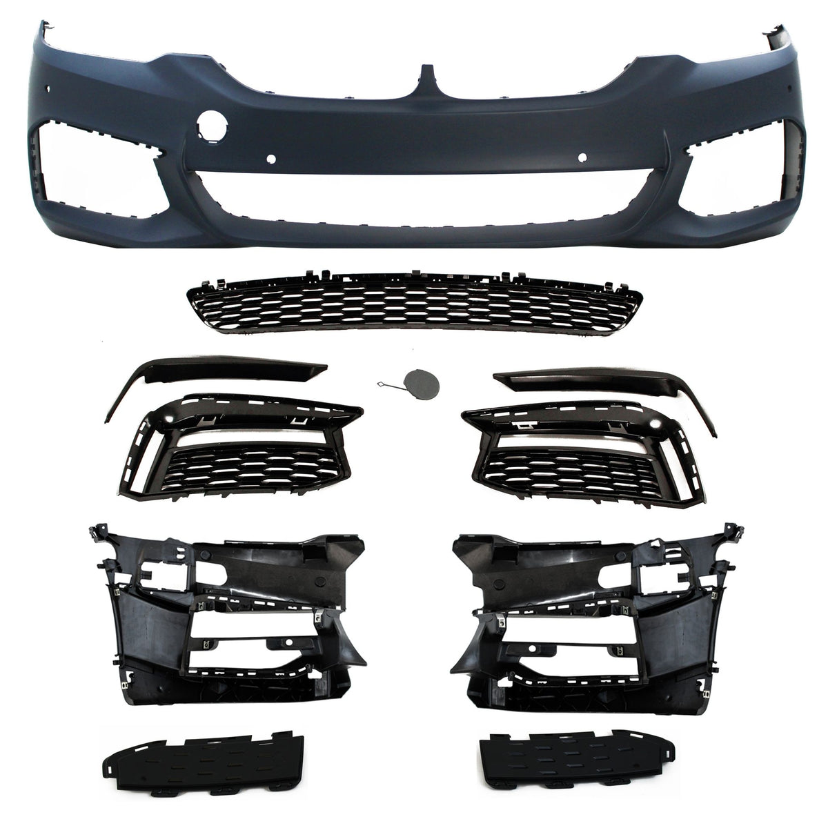 JOM Kit Pare-chocs & Bas de Caisse pour BMW Série 5 G30 2017-2020 Sport-Design PDC ohne SRA