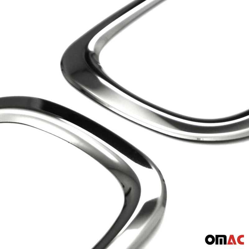 Cadres de Réflecteurs Arrière pour Jeep Renegade 2015-2023 acier inox foncé 2x