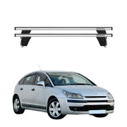 Menabo Barres de toit Transversales pour Citroen C4 I 2004-2010 Gris ABE 2x