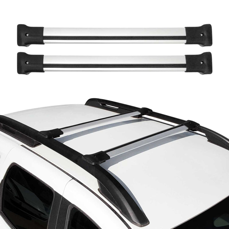 Barres de toit transversales pour Dacia Duster 2010-2013 Pre-FL Aluminium Gris