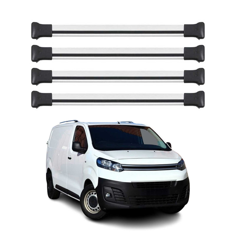Barres de Toit transversales pour Citroen Jumpy / Space Tourer 2016-2025 Gris 4x