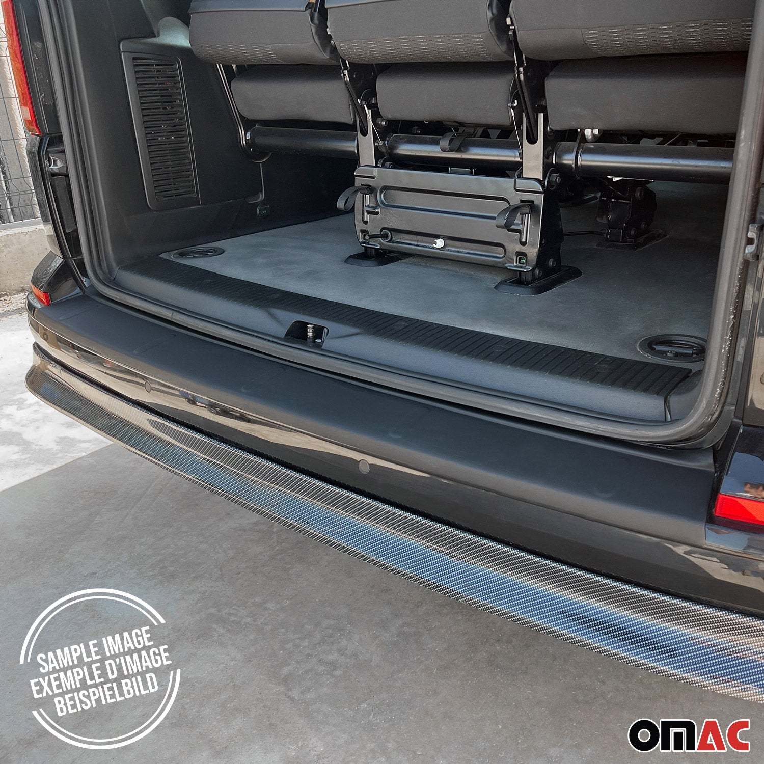 Protection de Pare-Chocs Arrière pour VW Transporter T7 2024-2026 Acryl noir mat