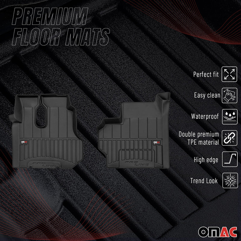 Tapis de Sol pour Mercedes Actros 2008-2011 TPE Noir