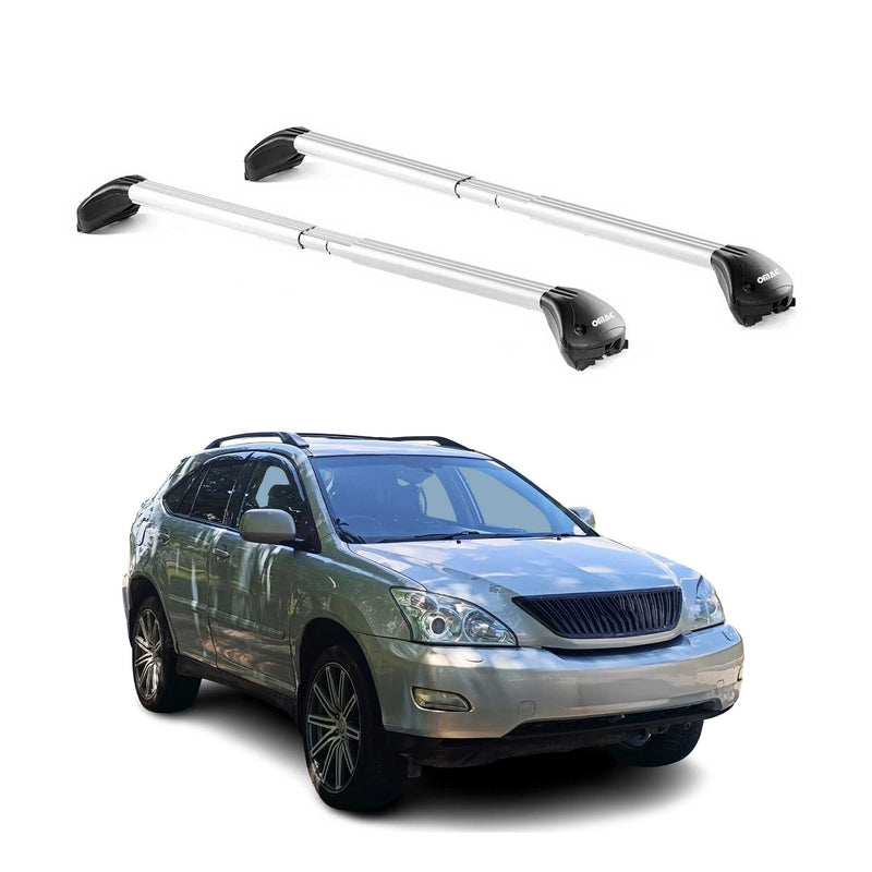 Barres de toit transversales pour Lexus RX 2003-2015 5P Gris Argenté 2x ABE