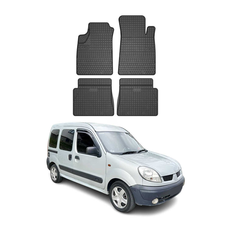 Tapis de Sol pour Renault Kangoo 1998-2008 Noir Caoutchouc