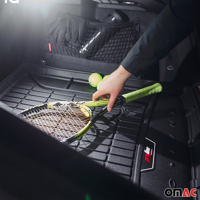 OMAC Tapis de Coffre pour Skoda Rapid Berline 2012-2019 Noir TPE
