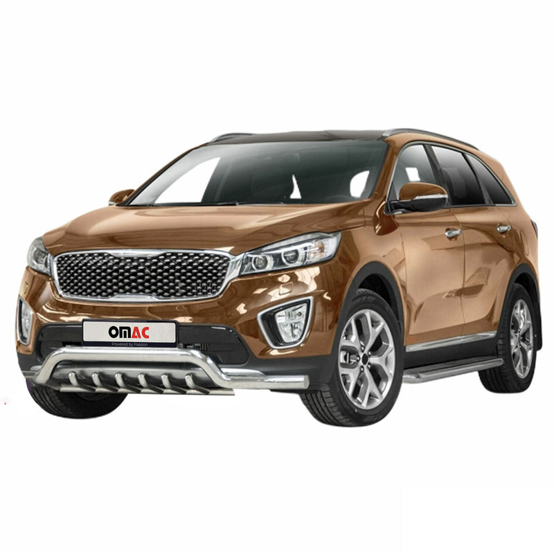 Pare-Buffle Avant Pour Kia Sorento 2015-2018 en Acier Inoxy Argent