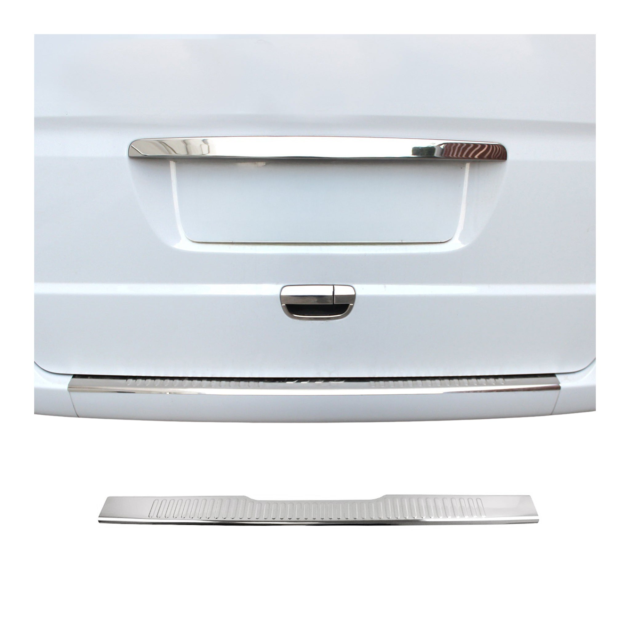 Protection Seuil de Pare-chocs Arriére Pour Mercedes Vito W639 2003-2014 Inox