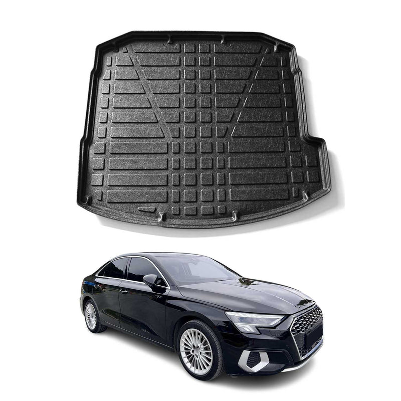 Tapis de coffre pour Audi A3 8YS Berline 2020-2025 caoutchouc TPE Noir