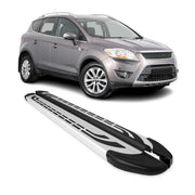 Marchepieds Latéraux pédale pour Ford Kuga I 2008-2012 Aluminium Gris 2Pcs