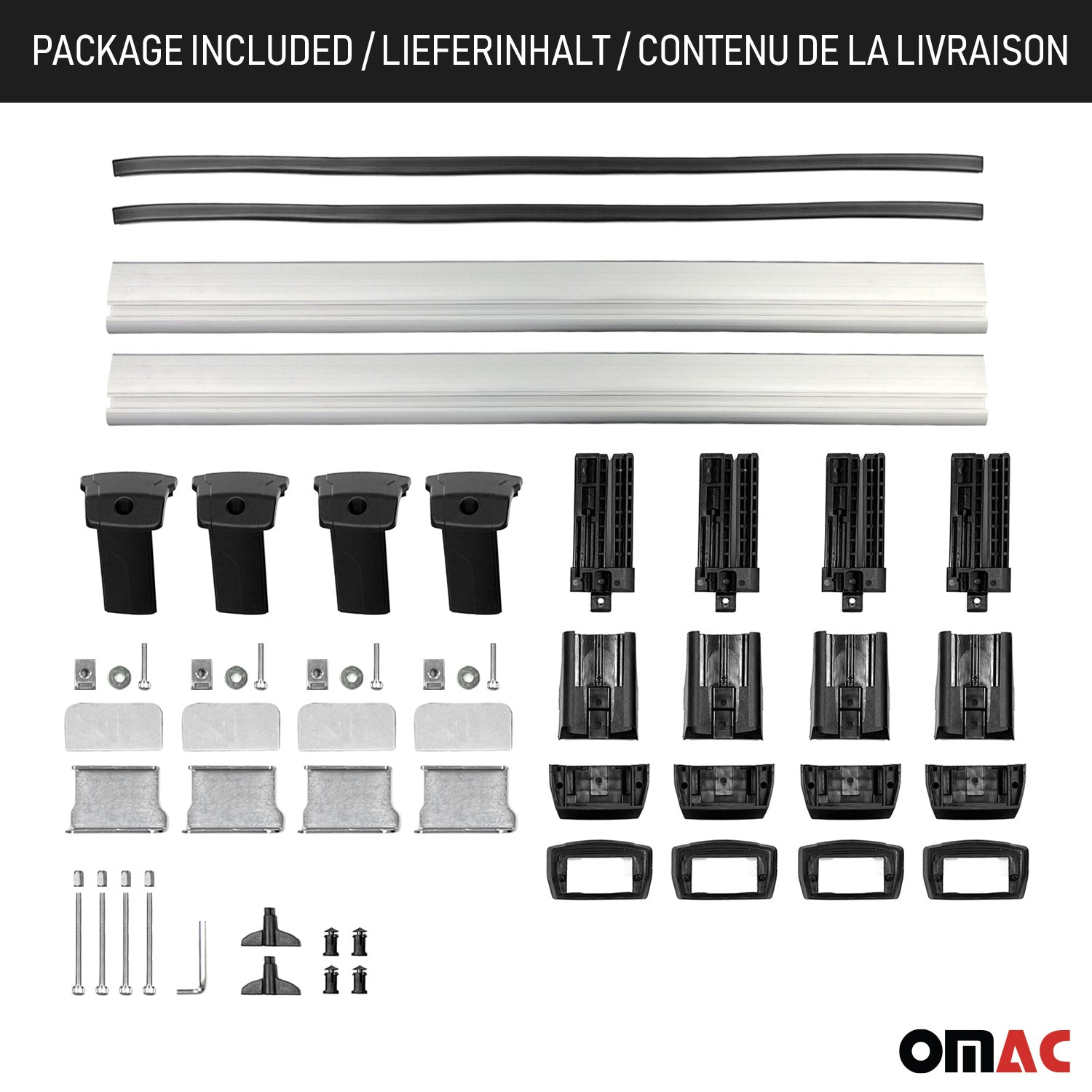 Barres de toit transversales pour Kia Soul 2020-2026 SUV Aluminium Noir