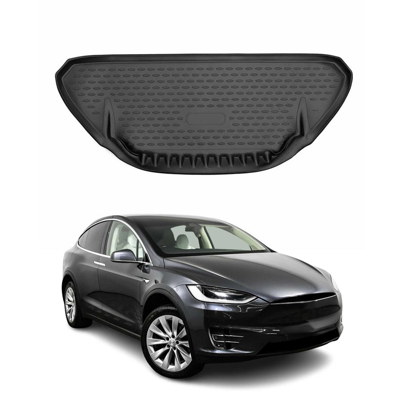 OMAC Tapis De Avant pour Tesla Model X 2016-2020 en caoutchouc Noir
