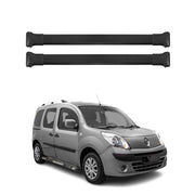 Barres De Toit Transversales pour Renault Kangoo 2008-2021 Alu Noir 2x