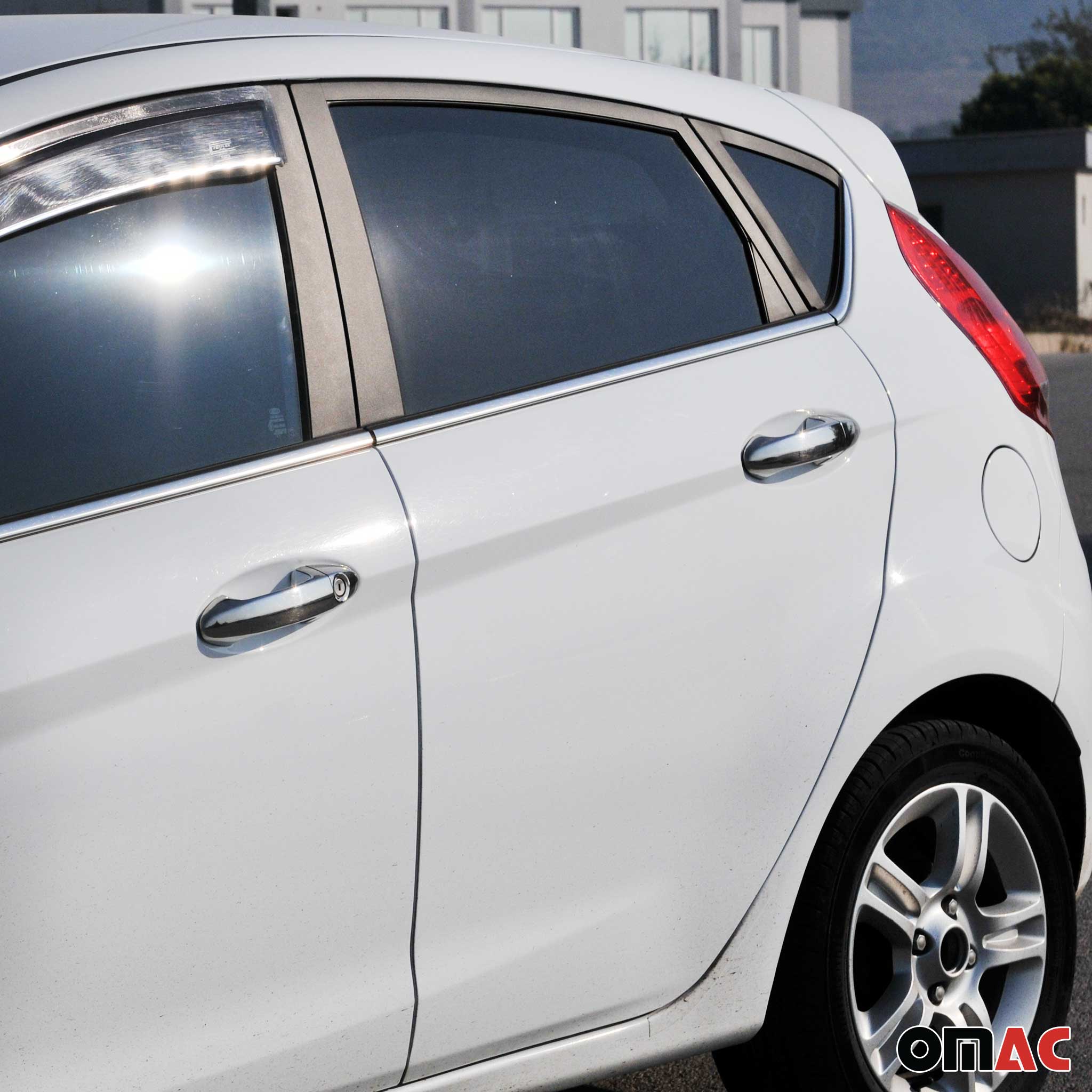 Couverture de poignée de porte pour Ford Fiesta 2008-2017 en Acier Inox chromé