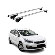 Tiger Barres de toit transversales pour Kia Ceed Break 2018-2025 Alu Gris 2x