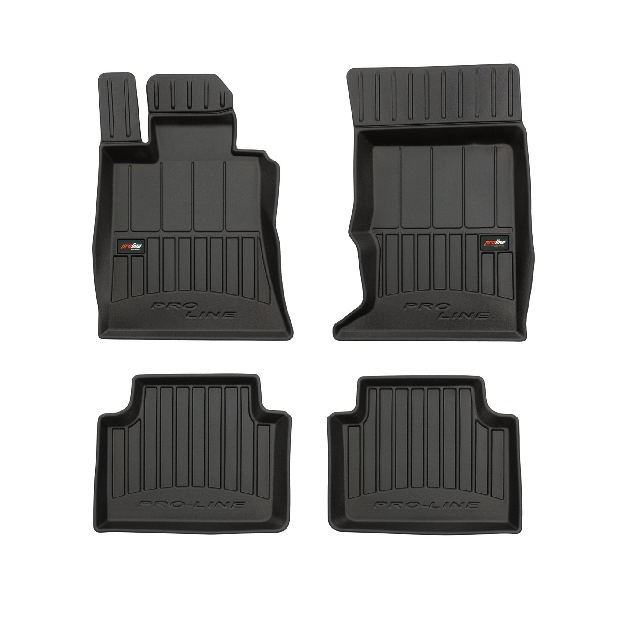 OMAC Tapis de sol caoutchouc pour Alfa Romeo Giulia 2015-2026 AWD Noir Premium