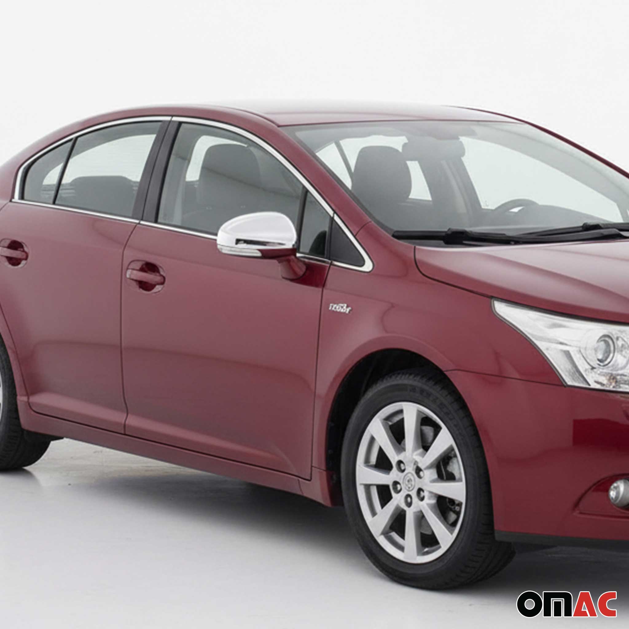 Coques de Rétroviseurs pour Toyota Avensis 2008-2015 en Acier Chromé Argent