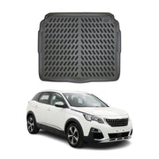 Tapis de coffre Inférieur pour Peugeot 3008 2016-2023 Noir 3D Caoutchouc TPE
