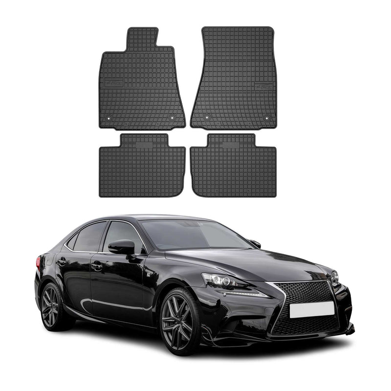 Tapis de Sol pour Lexus IS RWD 2013-2020 Caoutchouc Noir