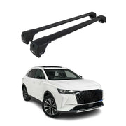 Barres De Toit Transversales pour DS 7 Crossback / DS 7 2017-2026 Alu Noir 2Pcs
