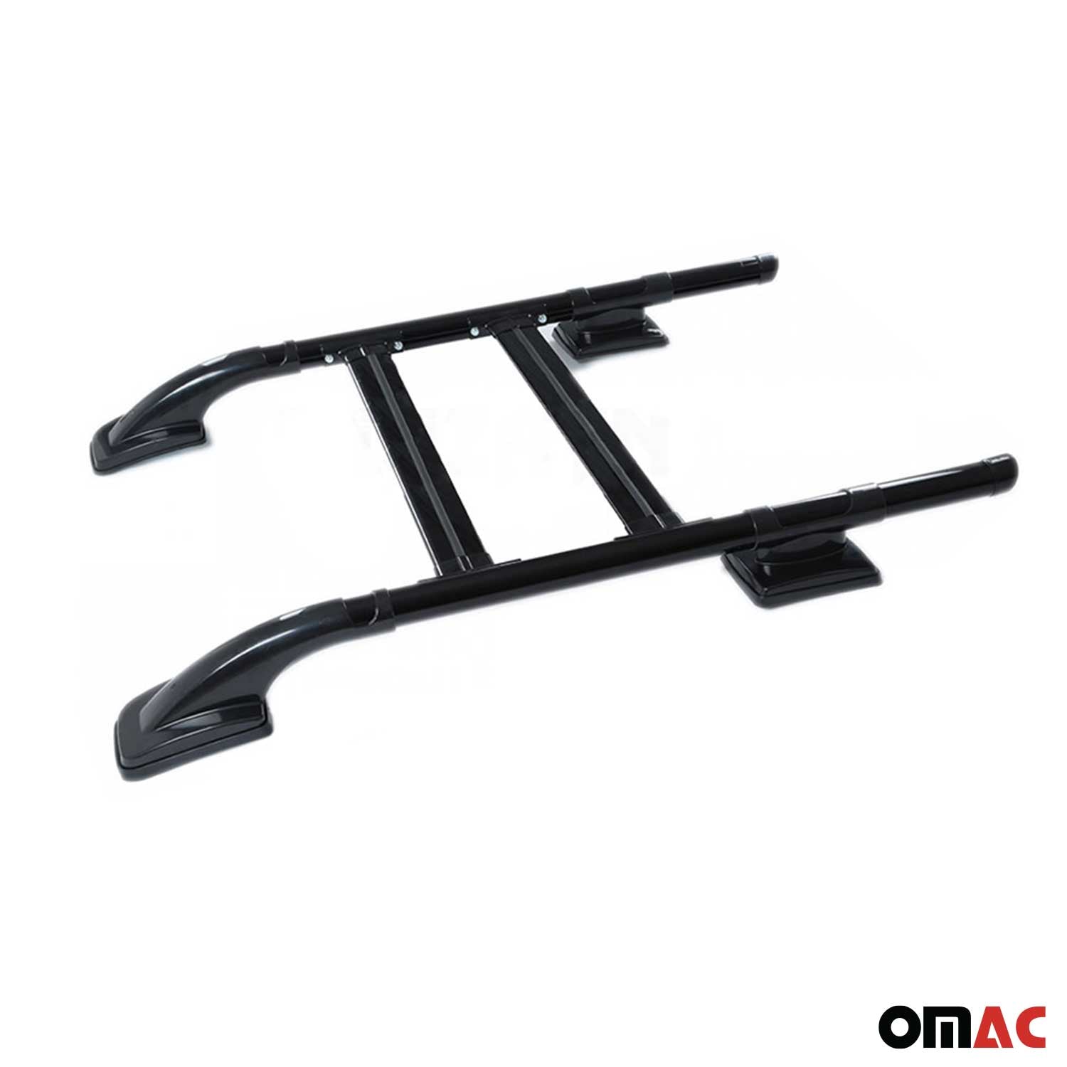 KIT Barres de toit trans+long pour Ford Ranger T6 2012-2022 DoubleCab Alu Noir