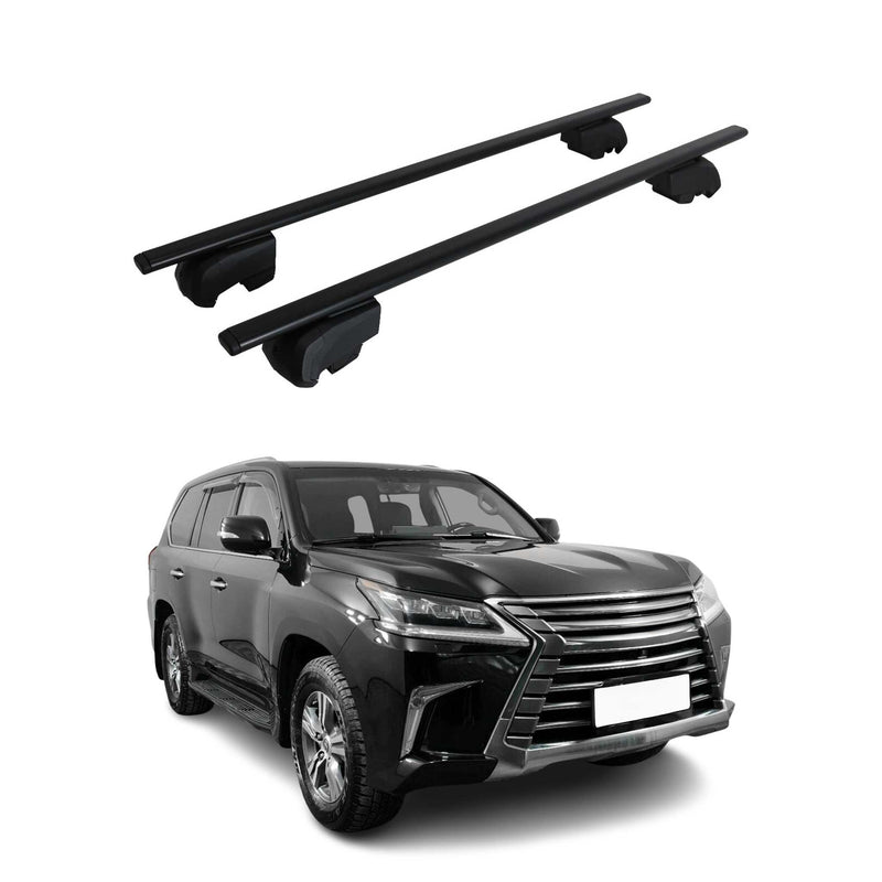 Barres de toit Transversales pour Lexus LX 570 SUV J200 2015-2021 Fer ABE 2x